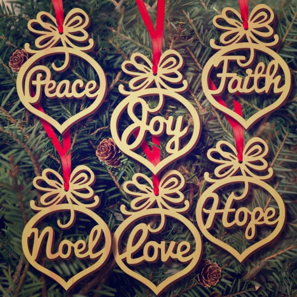 Wooden Christmas Ornaments